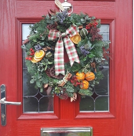 Orange & Cinnamon Christmas Wreath